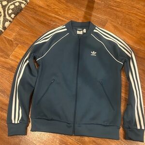Adidas Blue Zip-Up Jacket